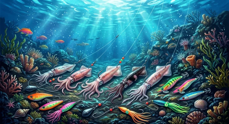 Calamar como cebo para pesca de fondo