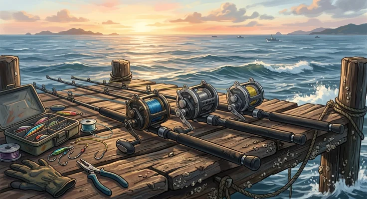 Carretes de jigging potentes para grandes peces