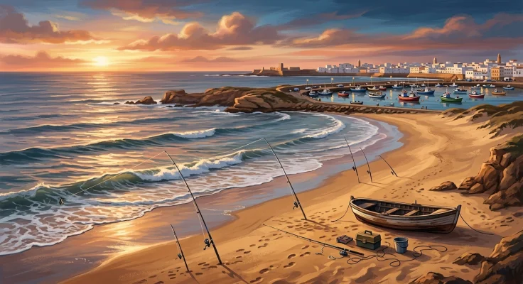 Surfcasting en Cádiz: mejores playas para pescar